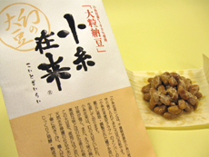 経木による製法の大粒納豆